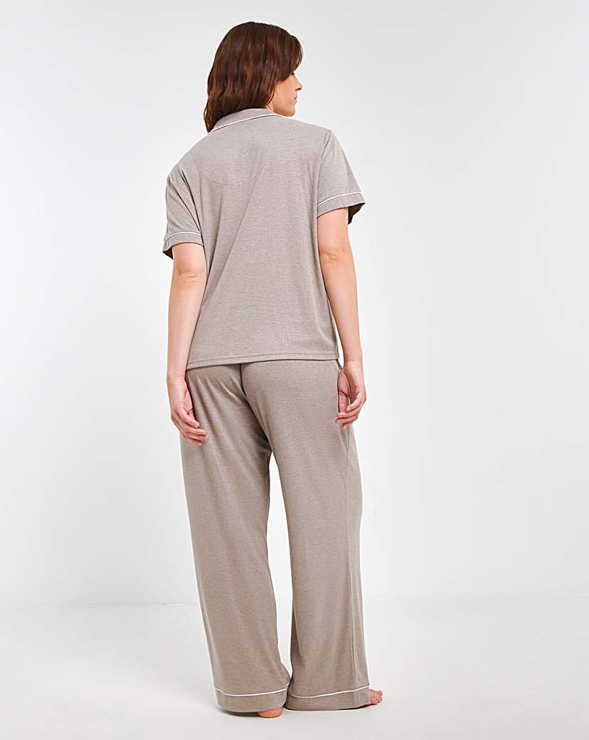 Pretty Secrets Supersoft Ribbed Pj Set