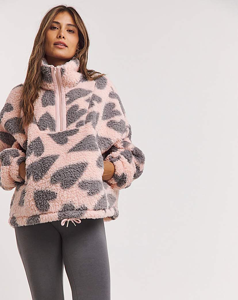 New In - Pretty Secrets Snuggle Top Heart Print