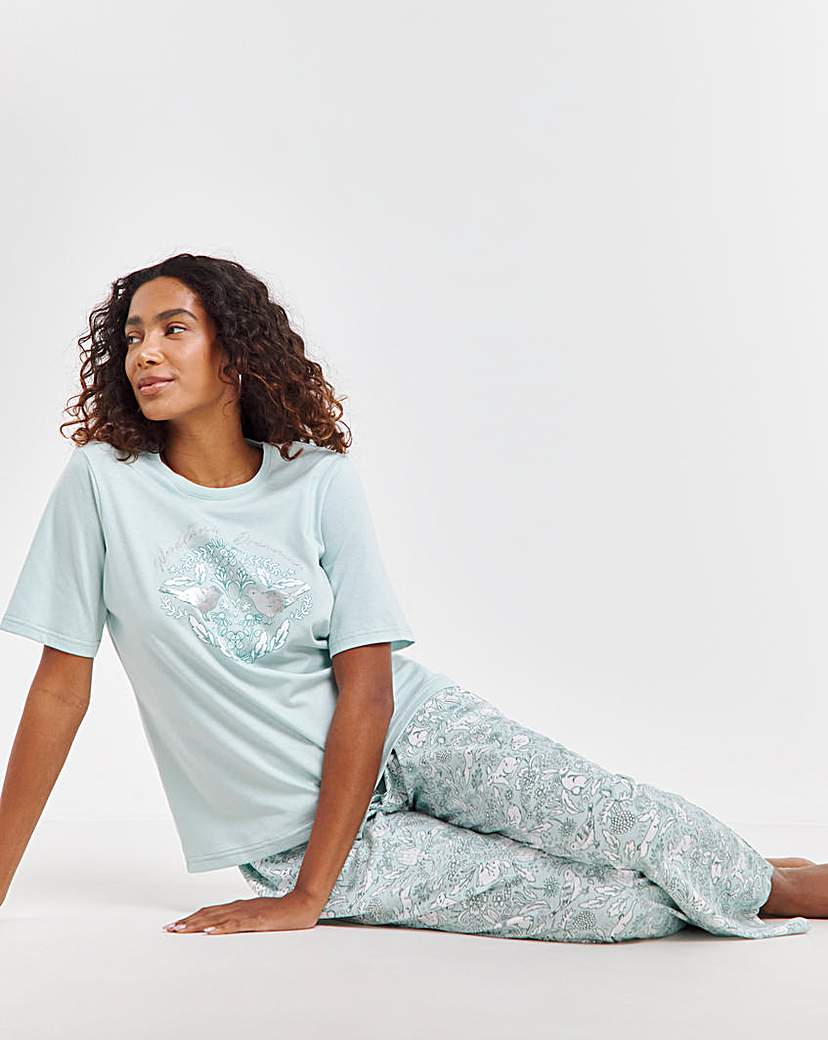 Graphic Tee Pyjama Set