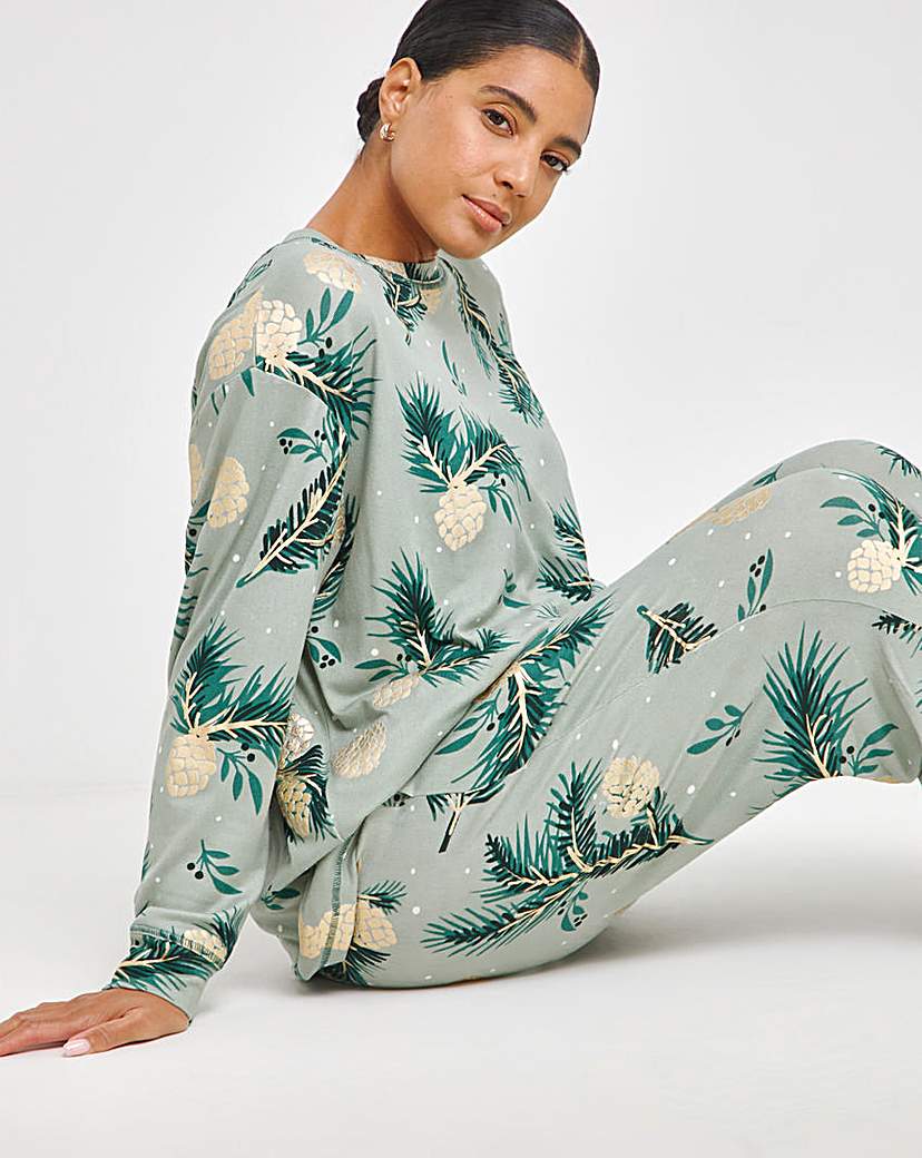 Supersoft Christmas Foil Print Twosie