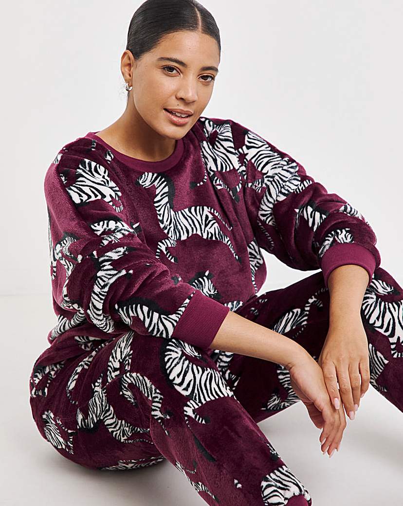 Supersoft Zebra Fleece Twosie