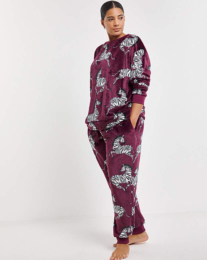 Supersoft Zebra Fleece Twosie