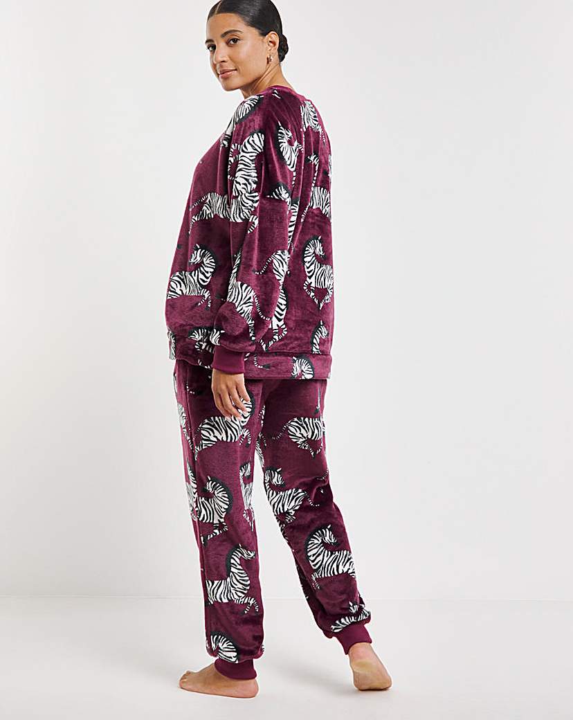 Supersoft Zebra Fleece Twosie