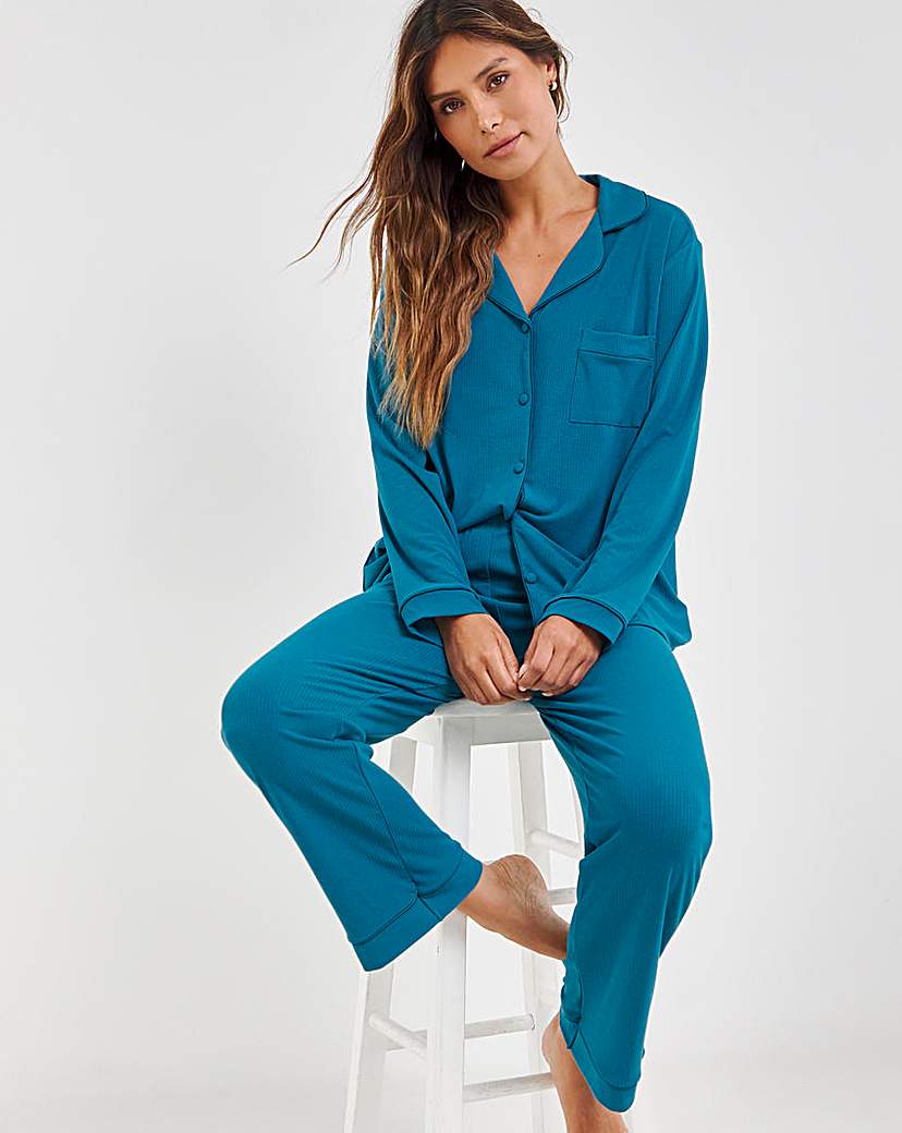 Pretty Secrets Supersoft Ribbed Pj Set