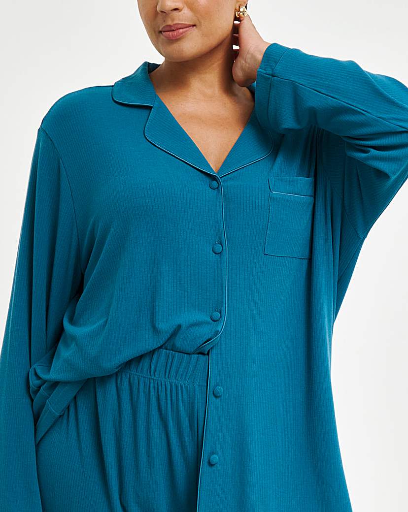 Pretty Secrets Supersoft Ribbed Pj Set
