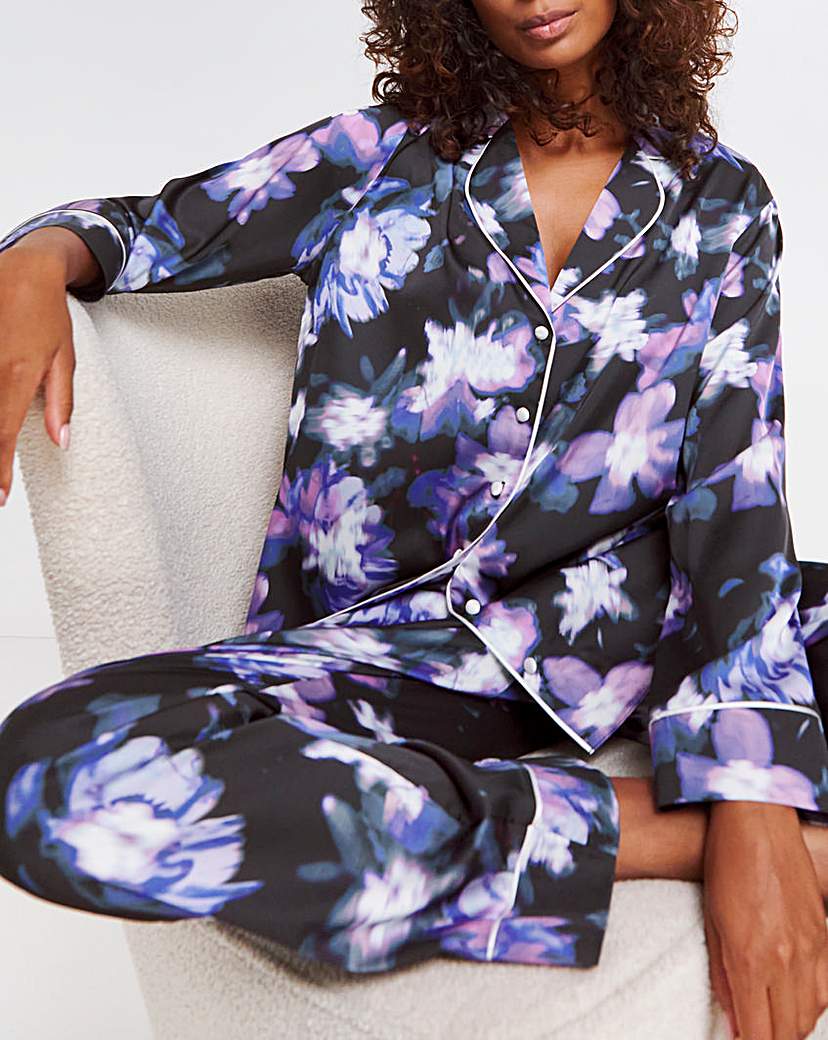 Figleaves Stretch Satin Pyjama Set