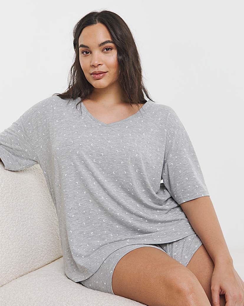 New In - Pretty Lounge Fold Top Shortie Set