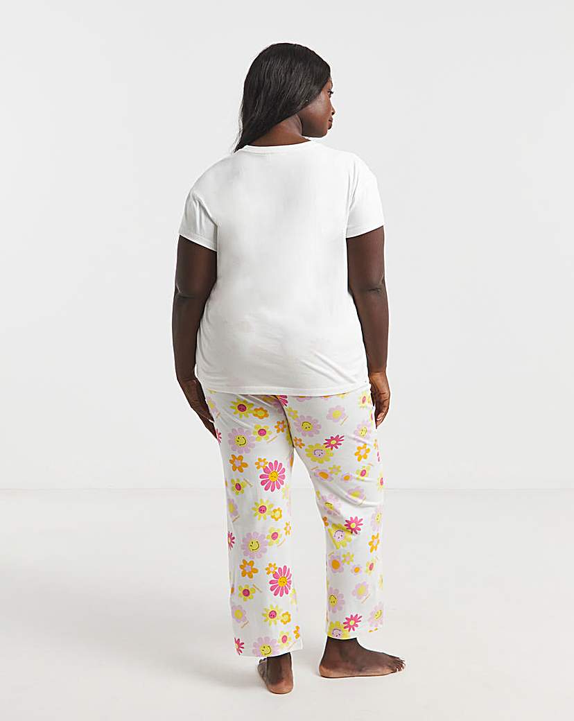 Smiley World Wide Leg Pyjama Set