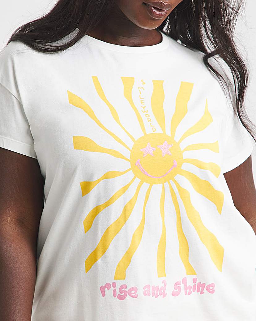 Smiley World Wide Leg Pyjama Set