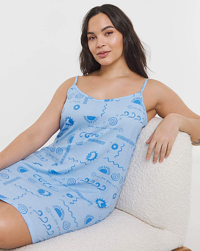 New In - Sunshine Print Value Chemise Nightie