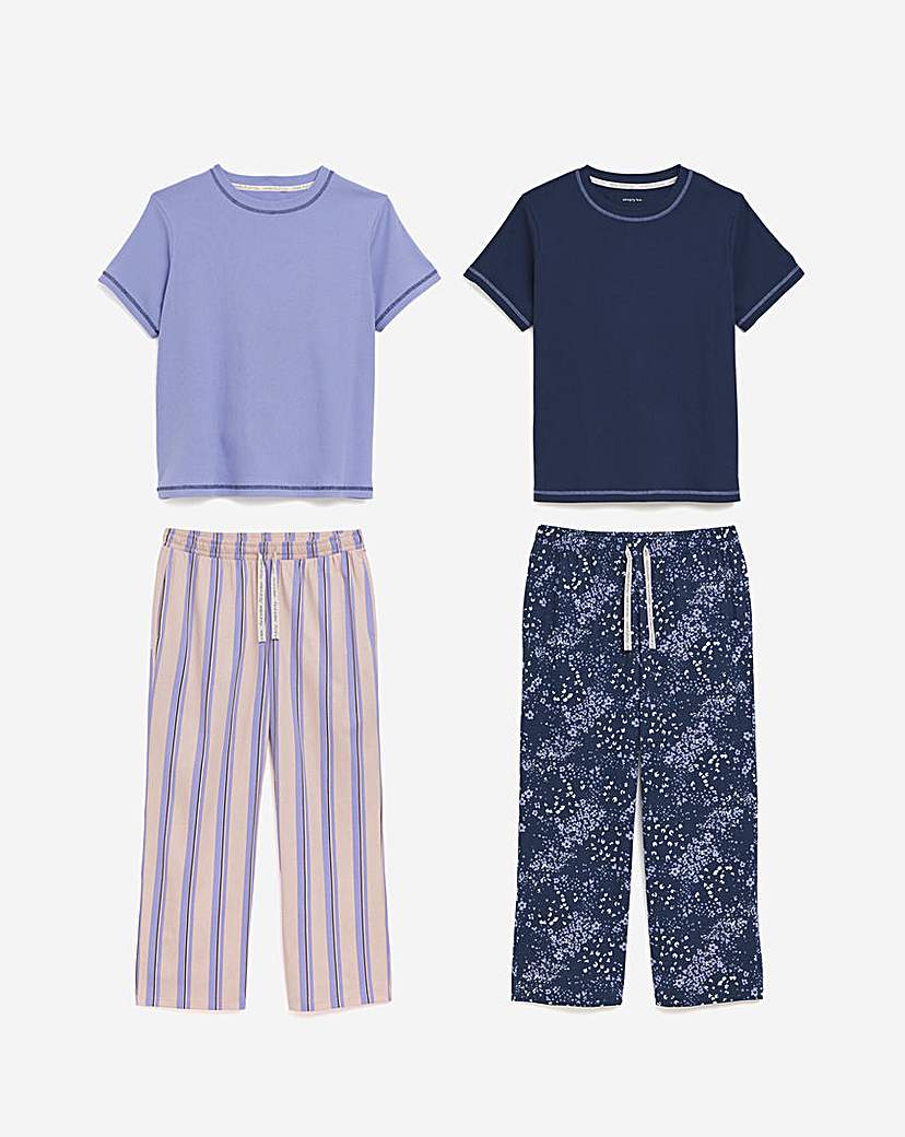 2 Pack Ribbed T-Shirt Set