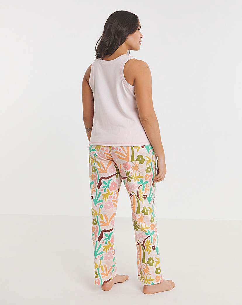 2 Pack Ribbed Racer Vest PJ Set