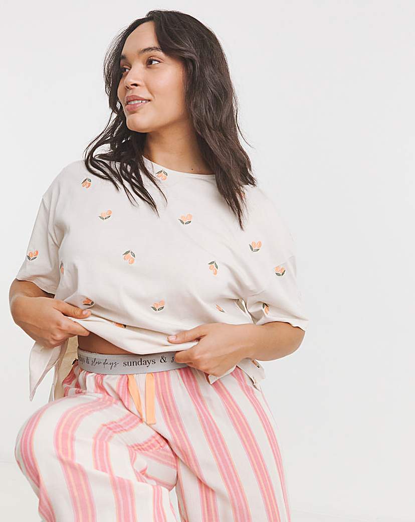 Stripe Print Pyjama Set