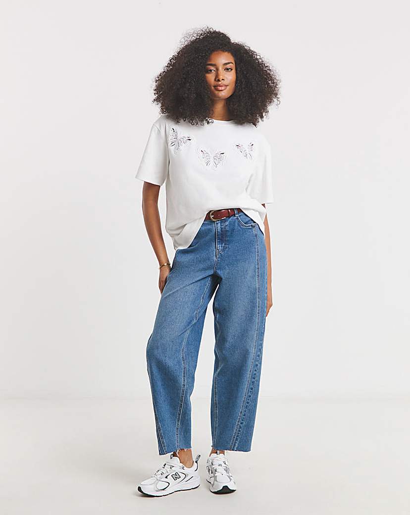 Crochet Butterfly T-Shirt