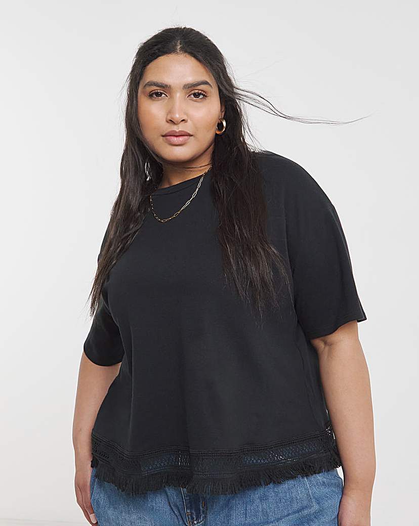 Fringing Hem T-Shirt