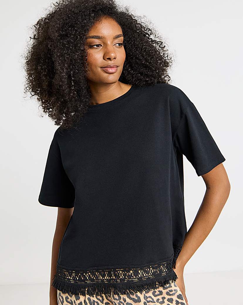 Fringing Hem T-Shirt