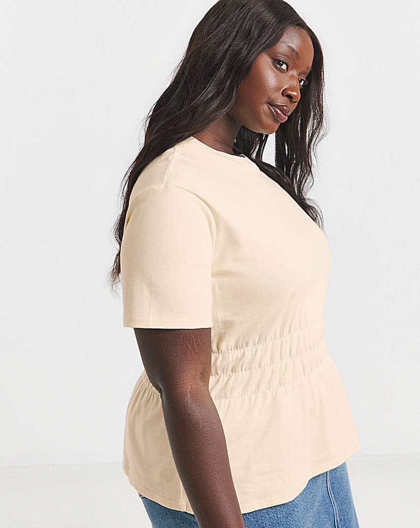 New In - Shirred Waist T-Shirt