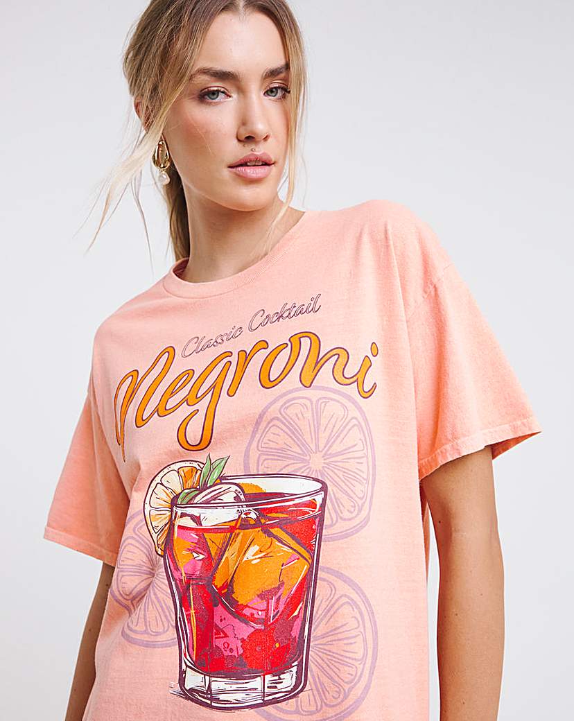 Negroni Cocktail Graphic T-Shirt