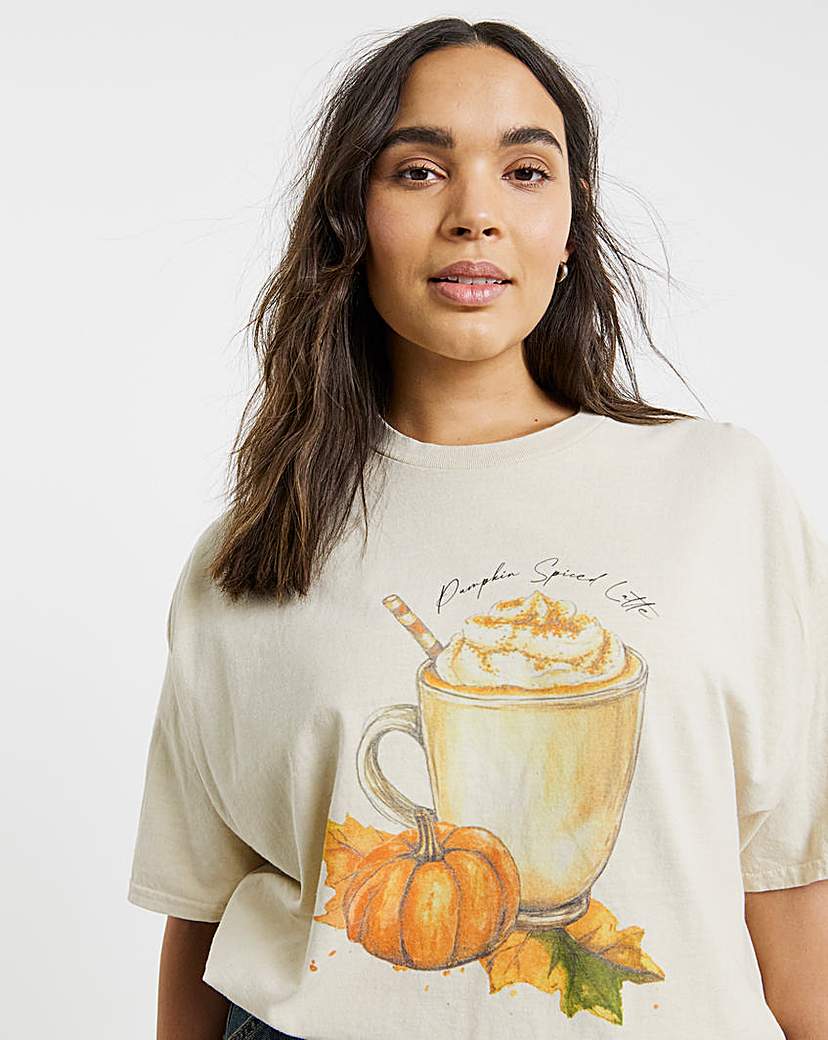 New In - Pumpkin Spice Latte Graphic T-Shirt