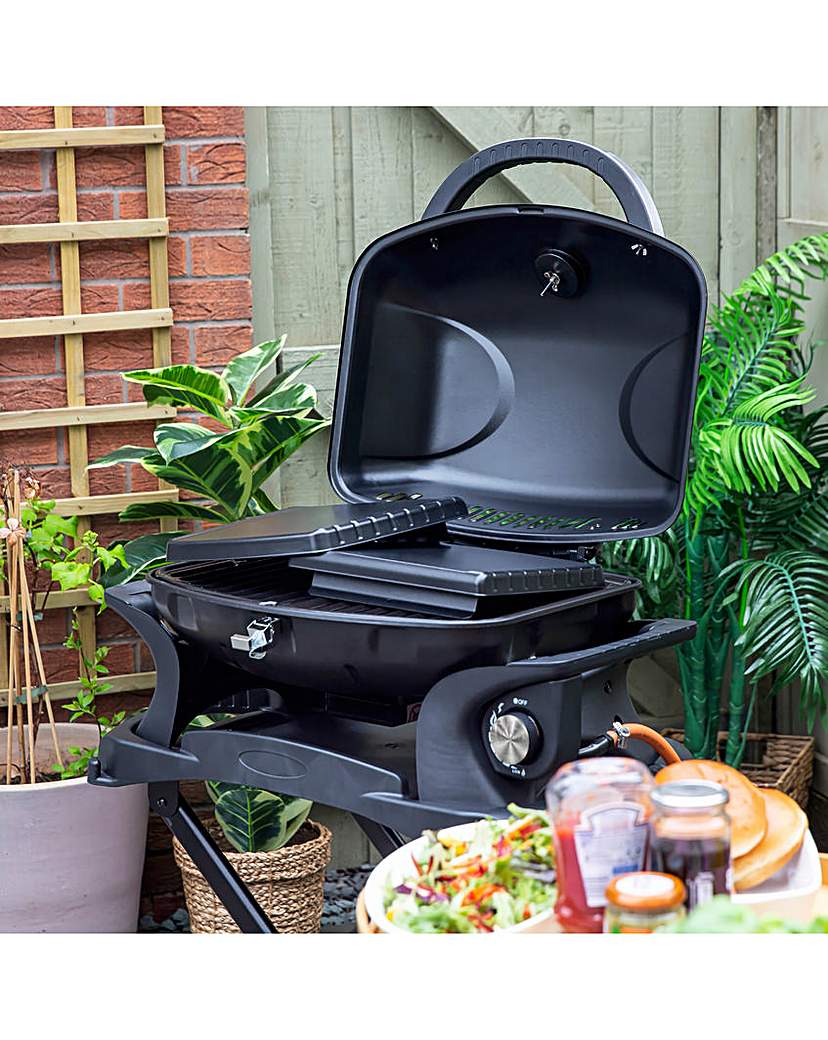 New In - George Foreman Portable 1 Burner Gas BBQ