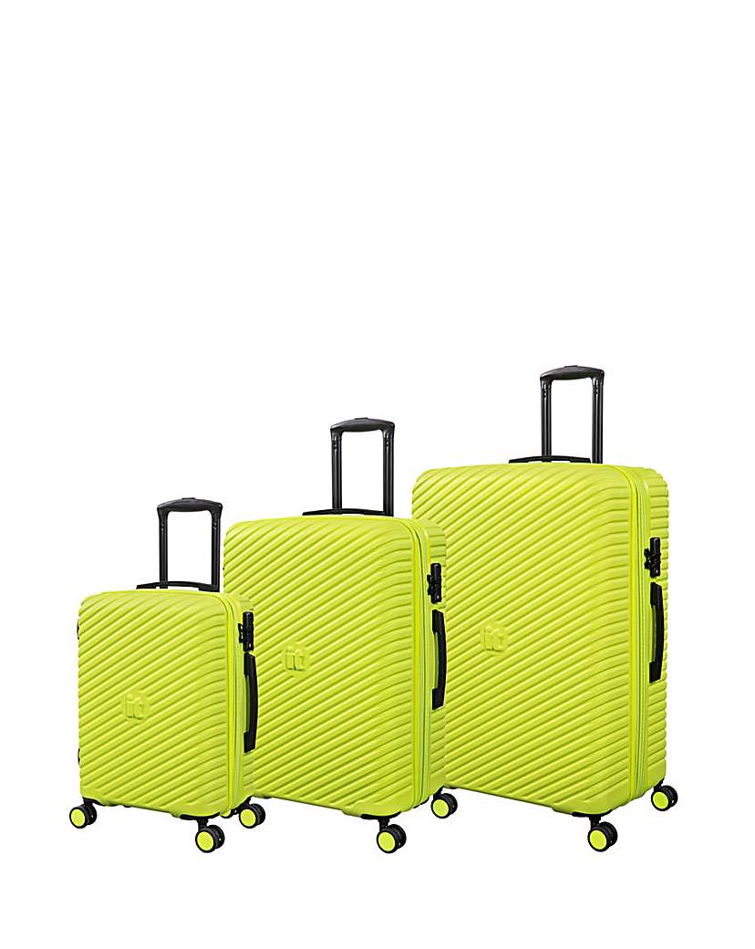 New In - IT Luggage Pleating 3pc Suitcase Set