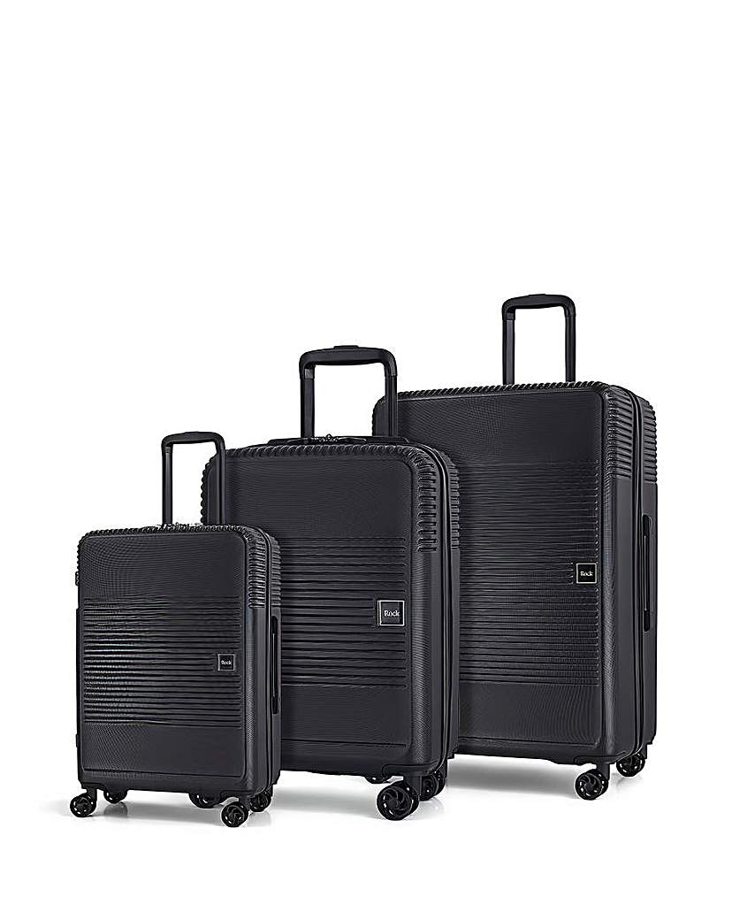 New In - Rock Lincoln 3pc Suitcase Set
