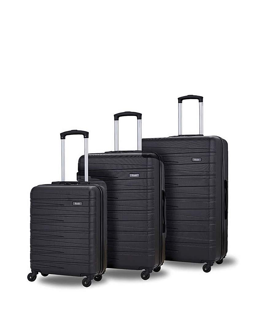 New In - Rock Seattle 3pc Suitcase Set