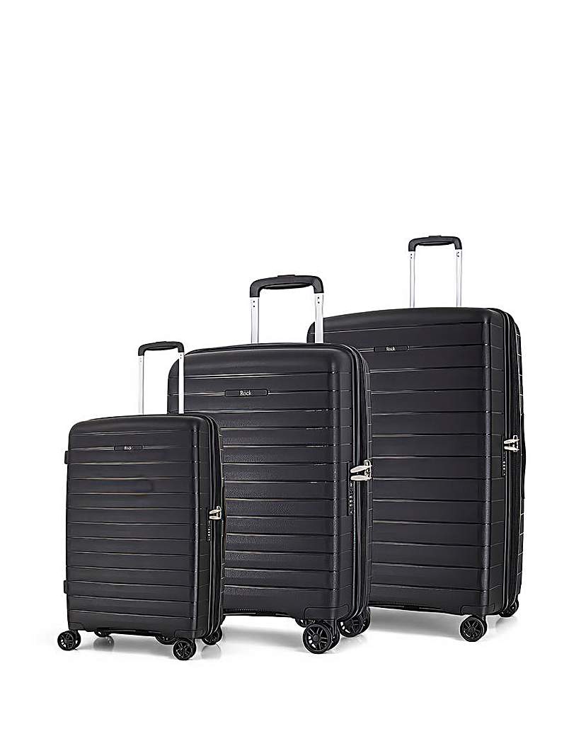 New In - Rock Palma 3pc Suitcase Set