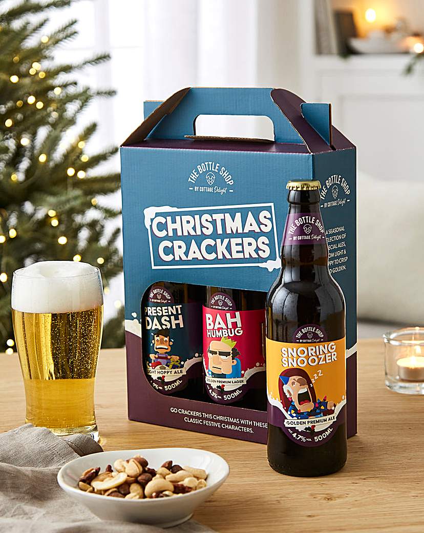 New In - Cottage Delight Christmas Crackers Beer