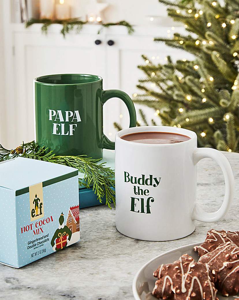 New In - Elf Buddy and Papa Cocoa Mug Set