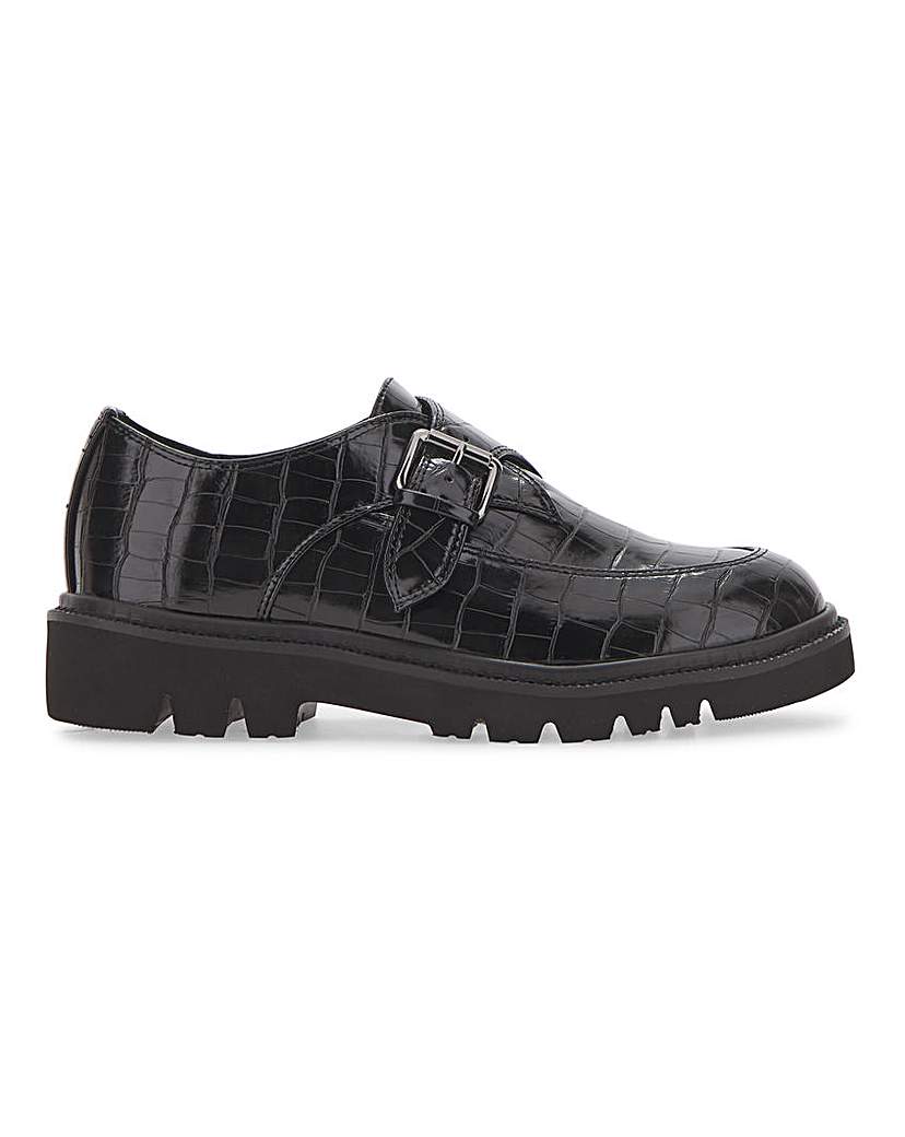Chunky Buckle Wide Fit Shoes