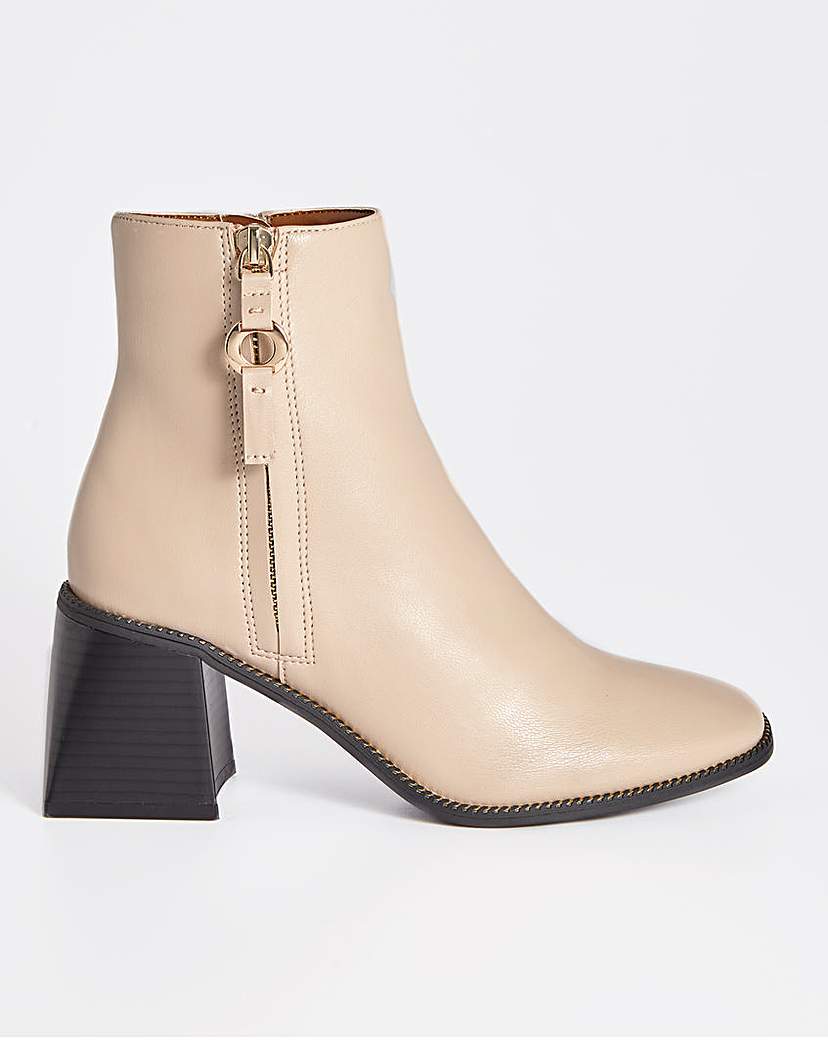 Heeled Ankle Boots Wide Fit