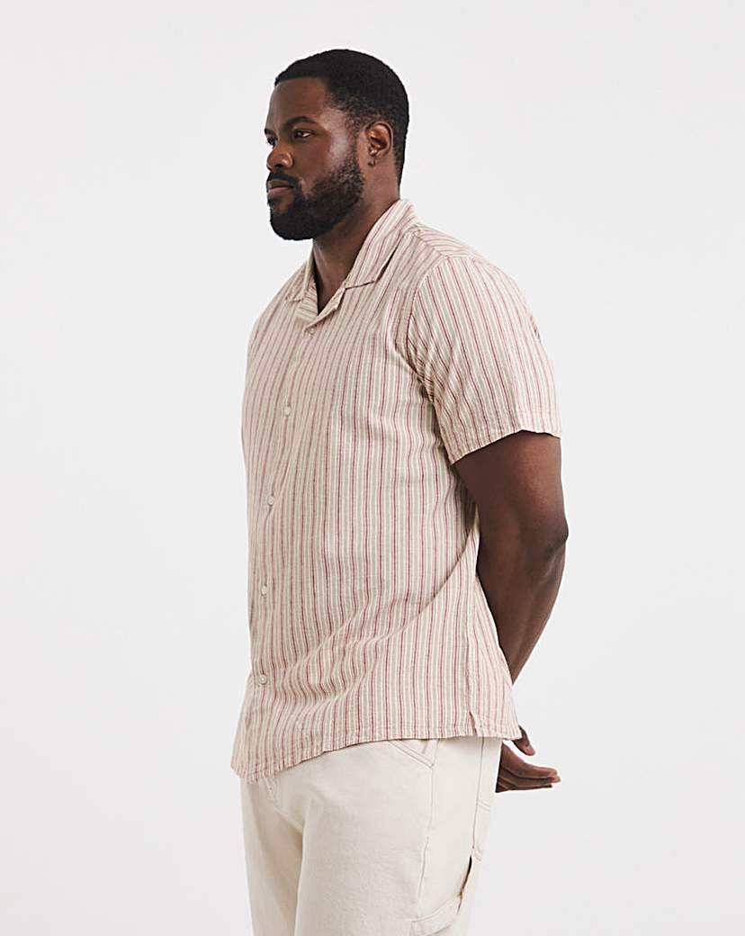 Revere Collar Short Sleeve Shirt