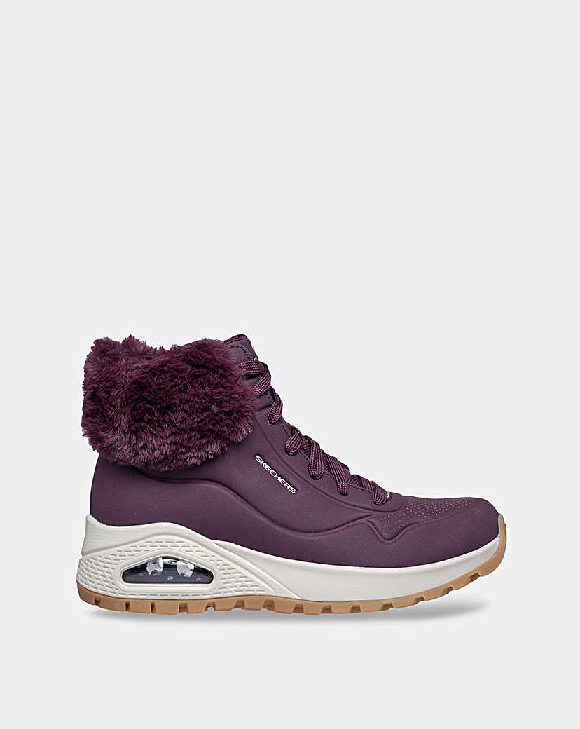 New In - Skechers Fur Sneaker Boot - D Fit
