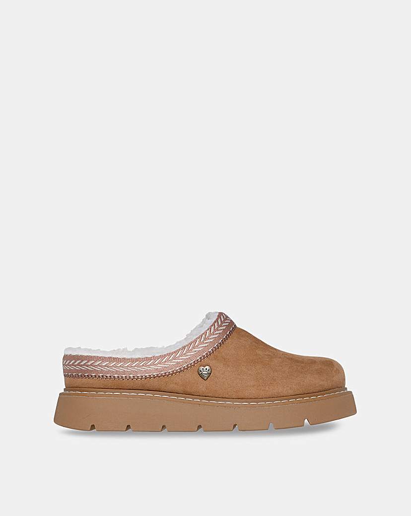 New In - Skechers Vegan Slipper Shearling - D Fit