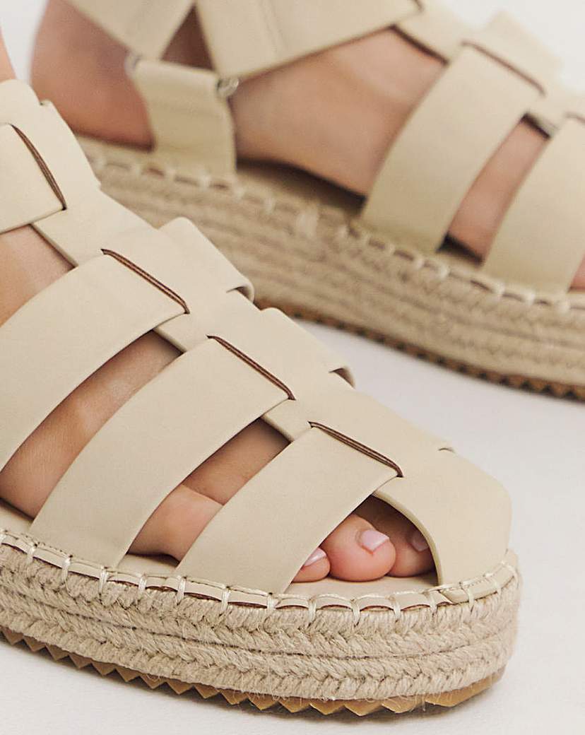 Fisherman Espadrille Sandal Wide