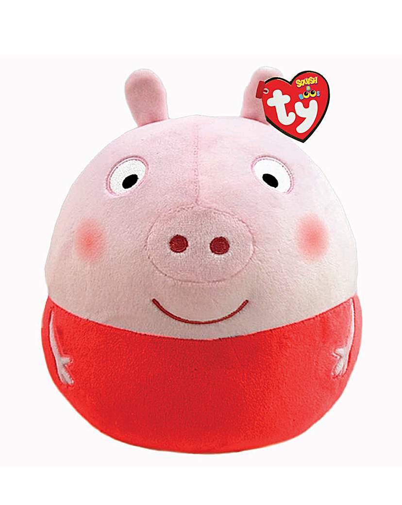 Image of TY Peppa Pig Squish-A-Boo 14-inch Plush