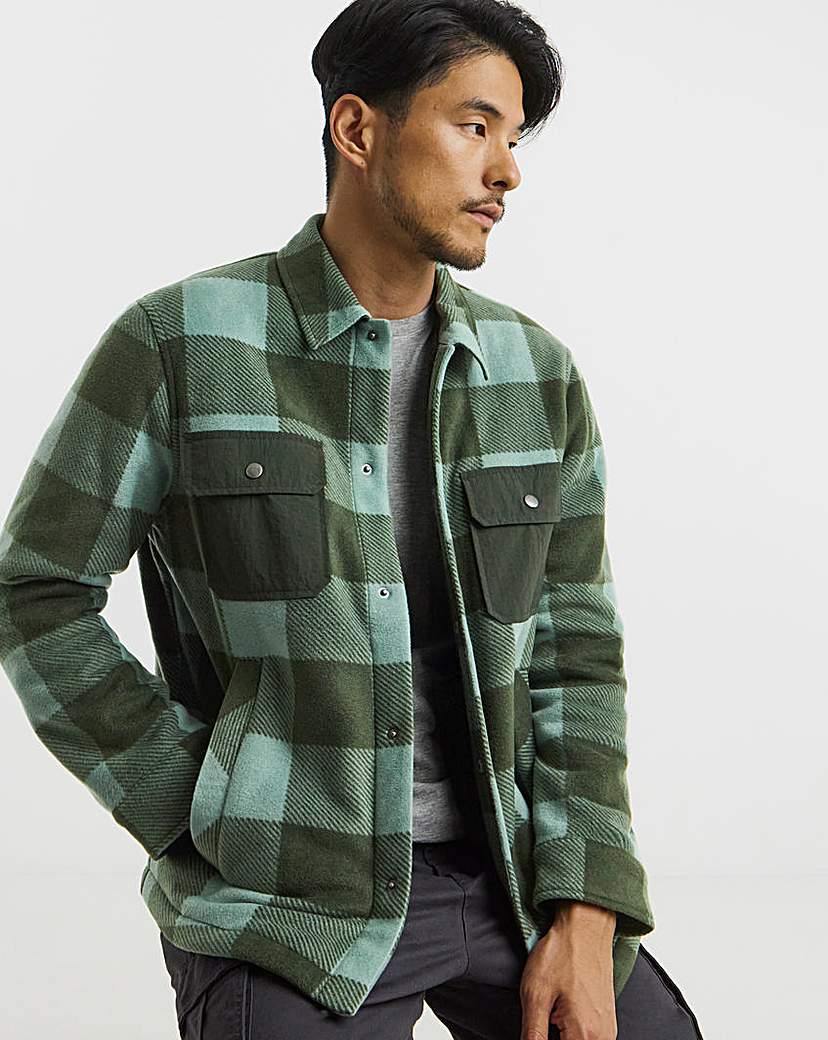 New In - Snowdonia Fleece Borg Lined Check Shirt
