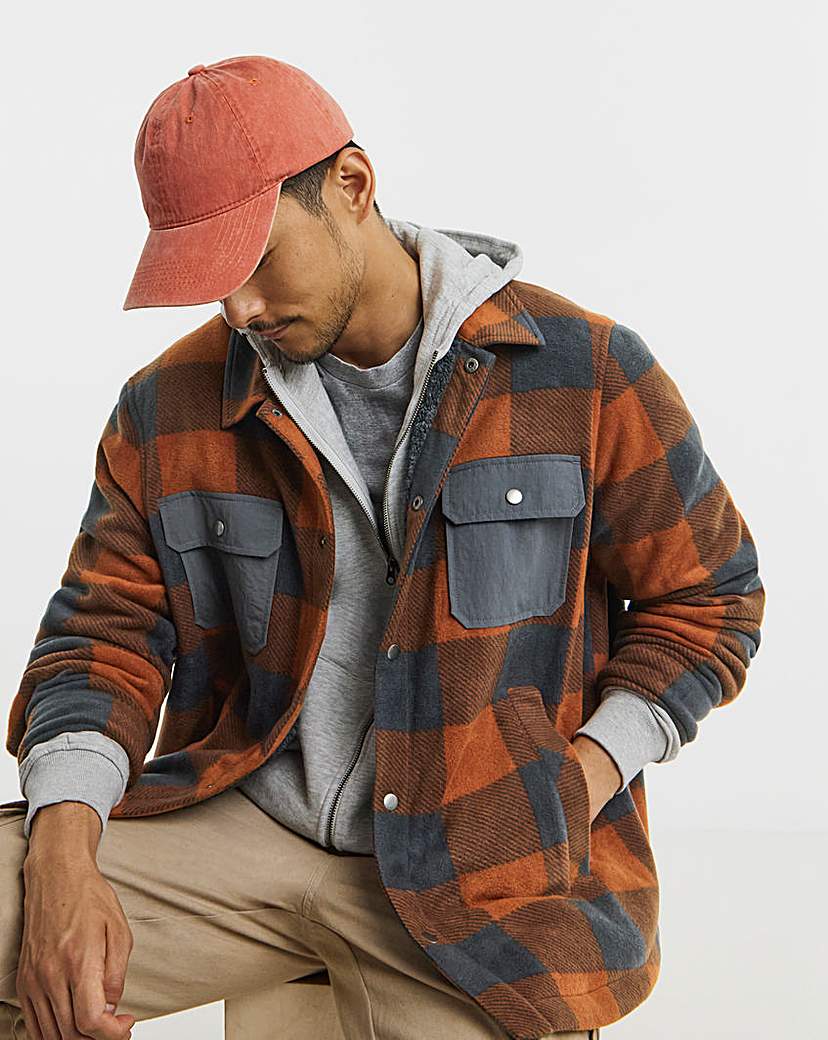 New In - Snowdonia Fleece Borg Lined Check Shirt
