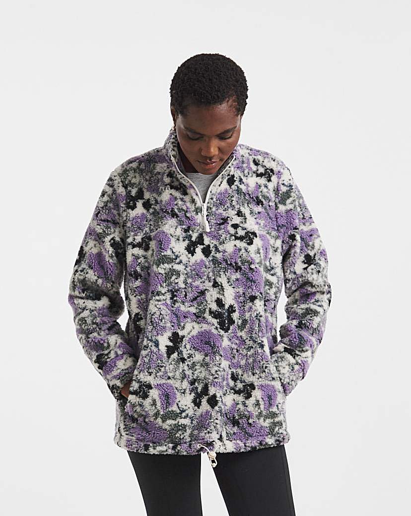 New In - Snowdonia 1/4 Zip Printed Fleece