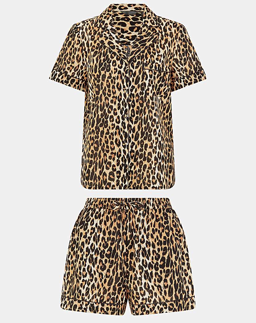 New In - Accessorize Leopard Print Pyjamas Set