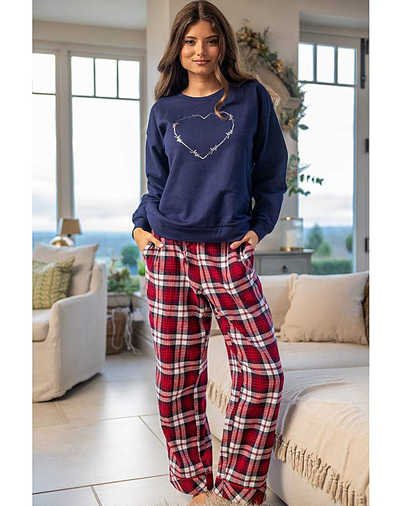 Pour Moi Pour Moi Cosy Check Pyjama Set