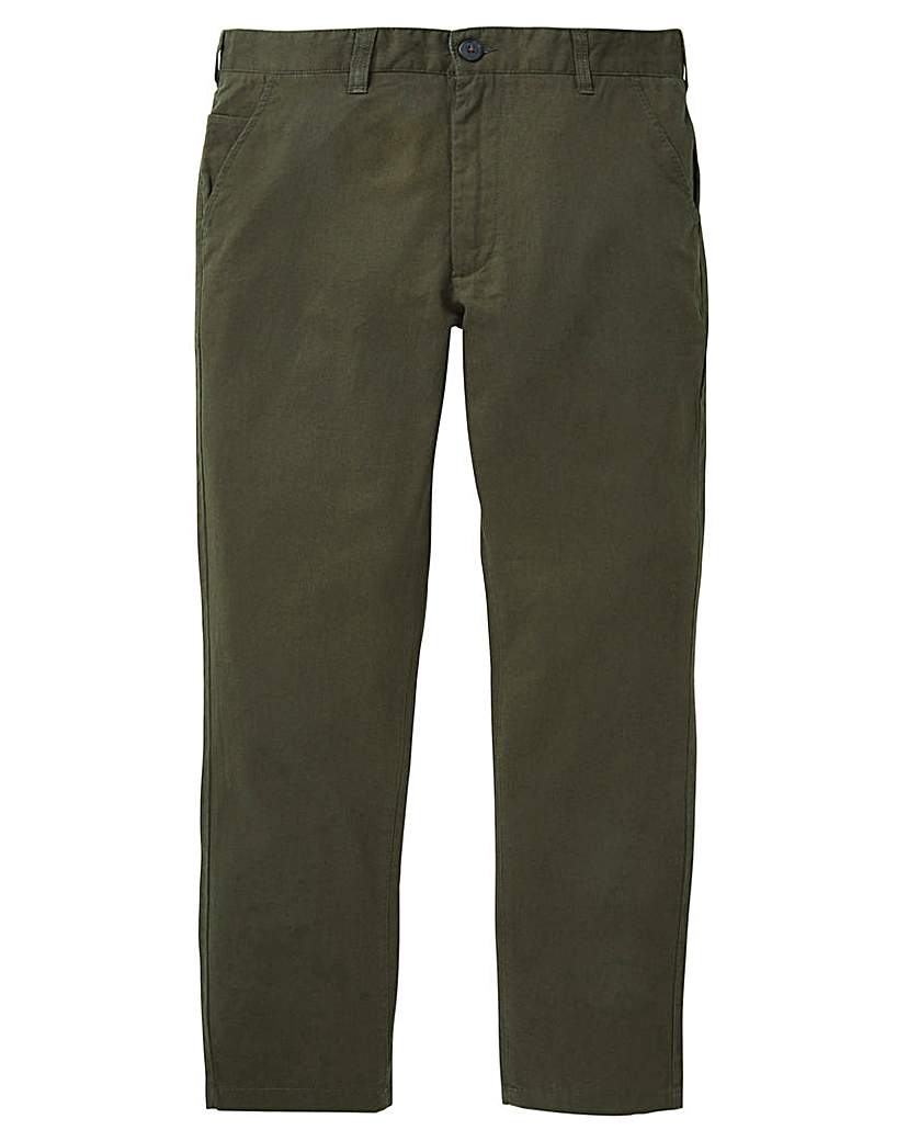 Image of Black Label Linen Mix Smart Slim Trouser