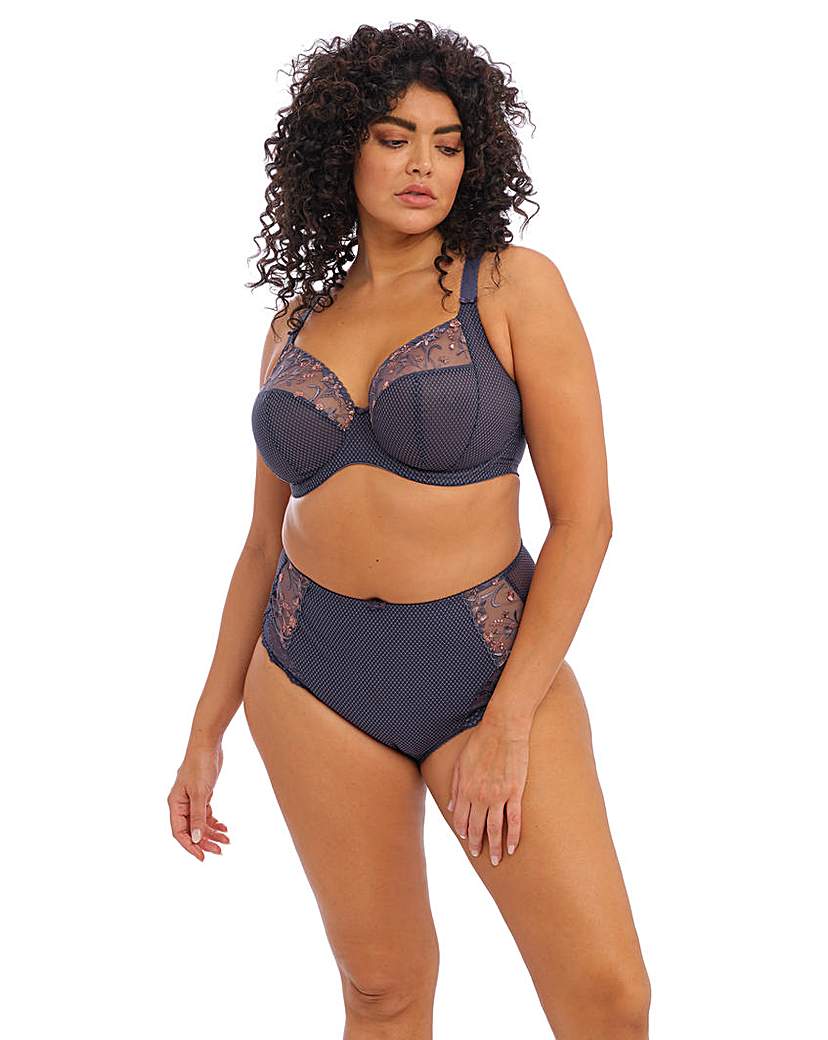Elomi Storm Grey Charley Plunge Wired Bra Grey