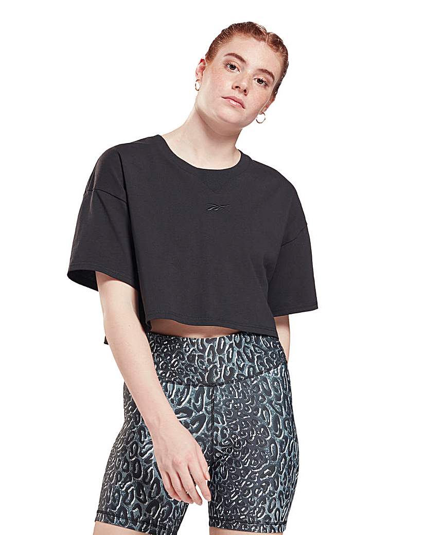Reebok Studio Cropped Tee - Black
