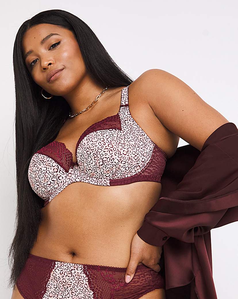 Elomi Lucie Printed Plunge Wired Bra