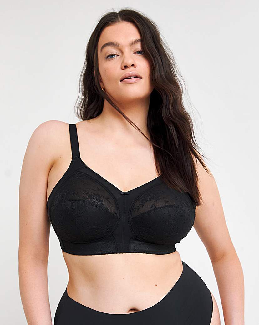 Goddess Verity Non Wired Bra Black