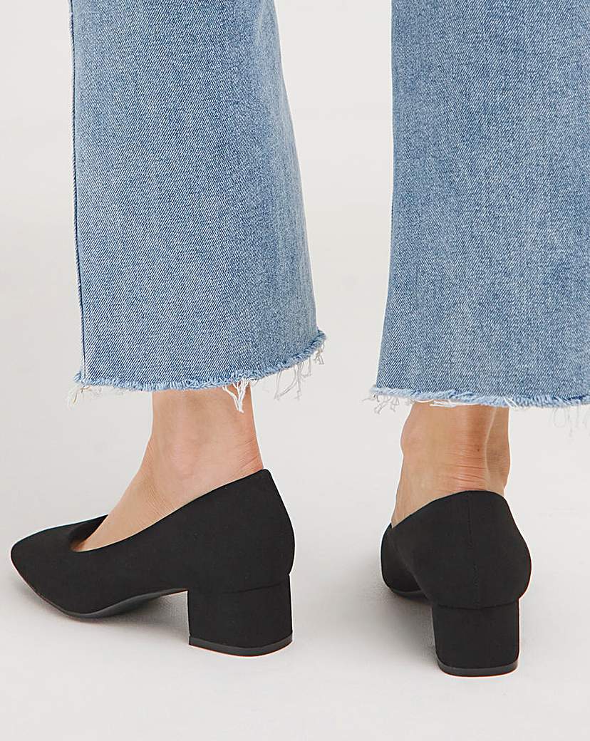 Flexi Sole Block Heel Shoes EEE Fit