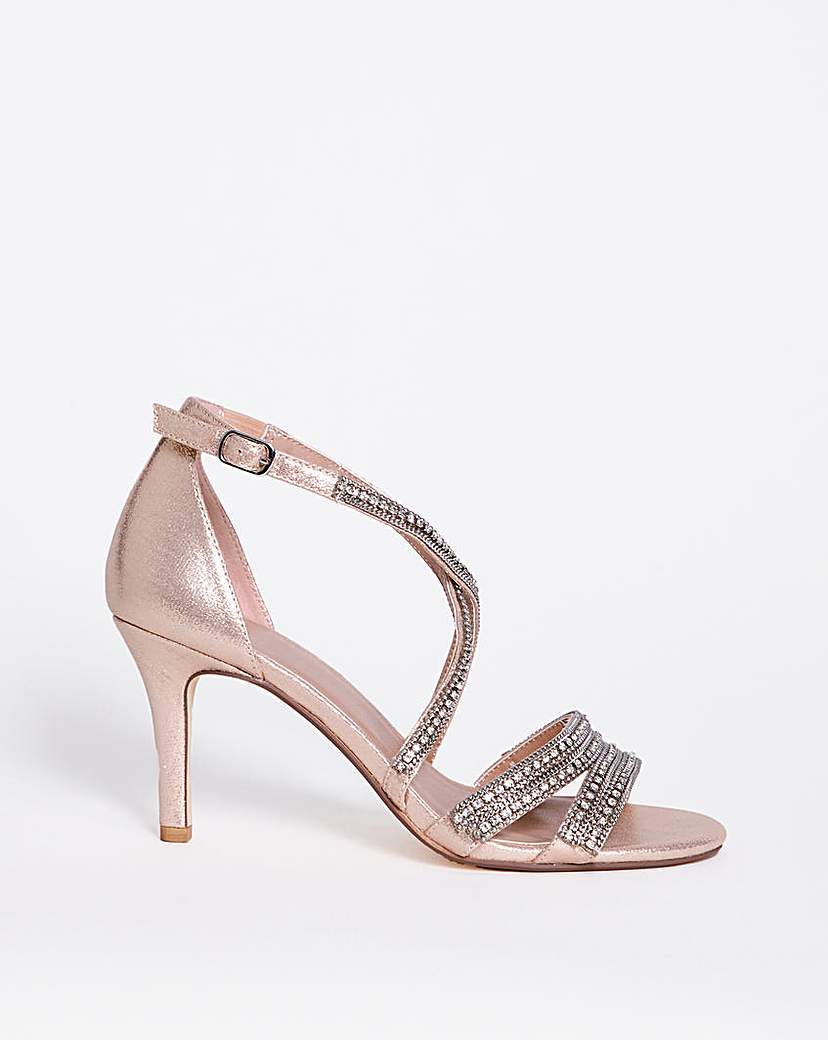 Joanna Hope Glitzy Ankle Strap E Fit