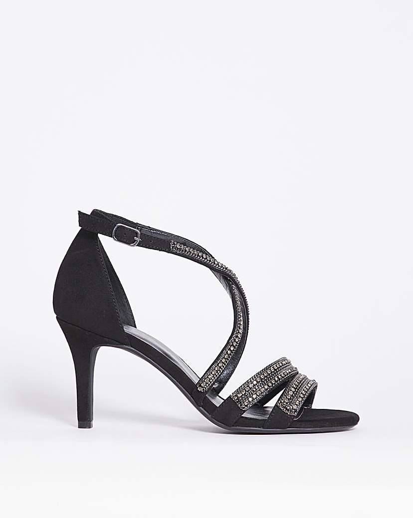 Joanna Hope Glitzy Ankle Strap EEE Fit